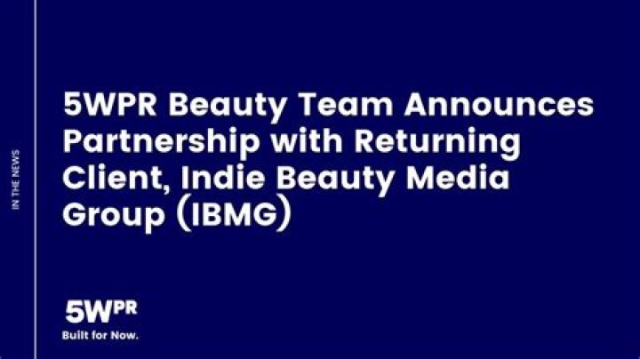 5WPR Beauty Team Announces Partnership with Returning Client, Indie Beauty Media Group (IBMG)