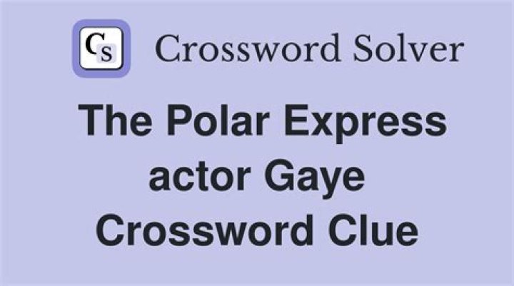 Ali actress Gaye crossword clue answer ·