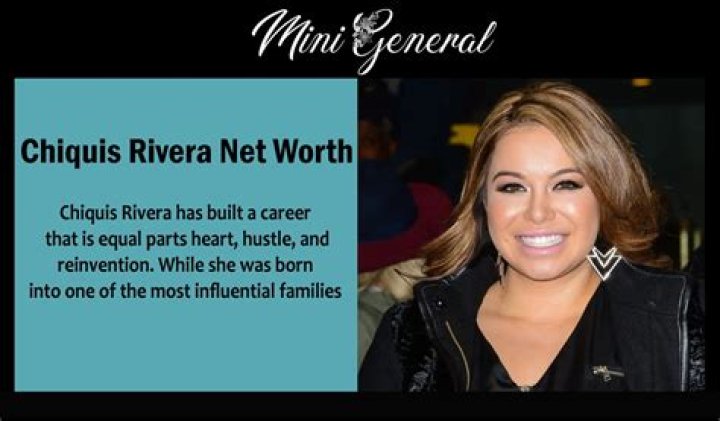Chiquis Rivera Net Worth and Earnings 2022 ·