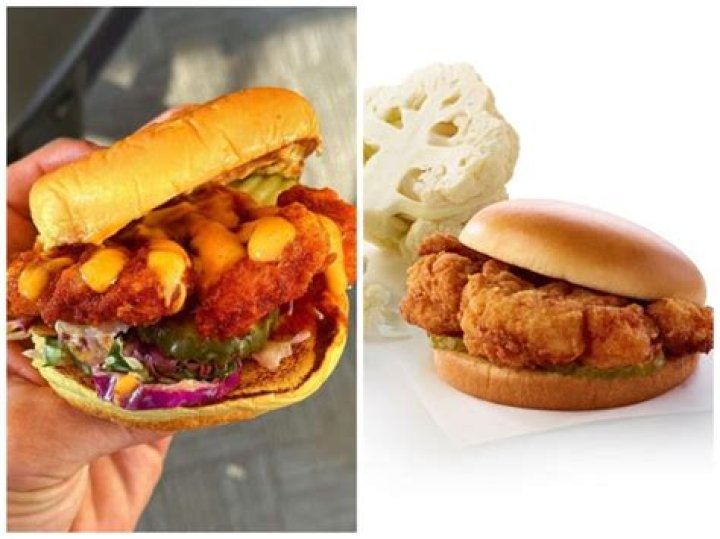 Dave's Hot Chicken Fried Cauliflower Sandwich