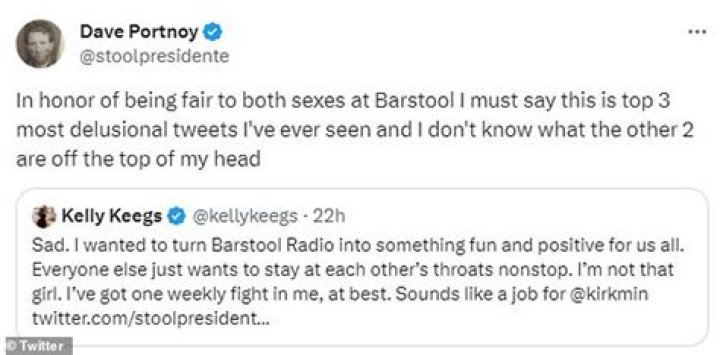 Dave Portnoy changes Barstool Radio, rips 'delusional' Kelly Keegs