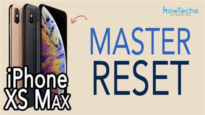 iPhone XS Max – How to Factory Reset ·