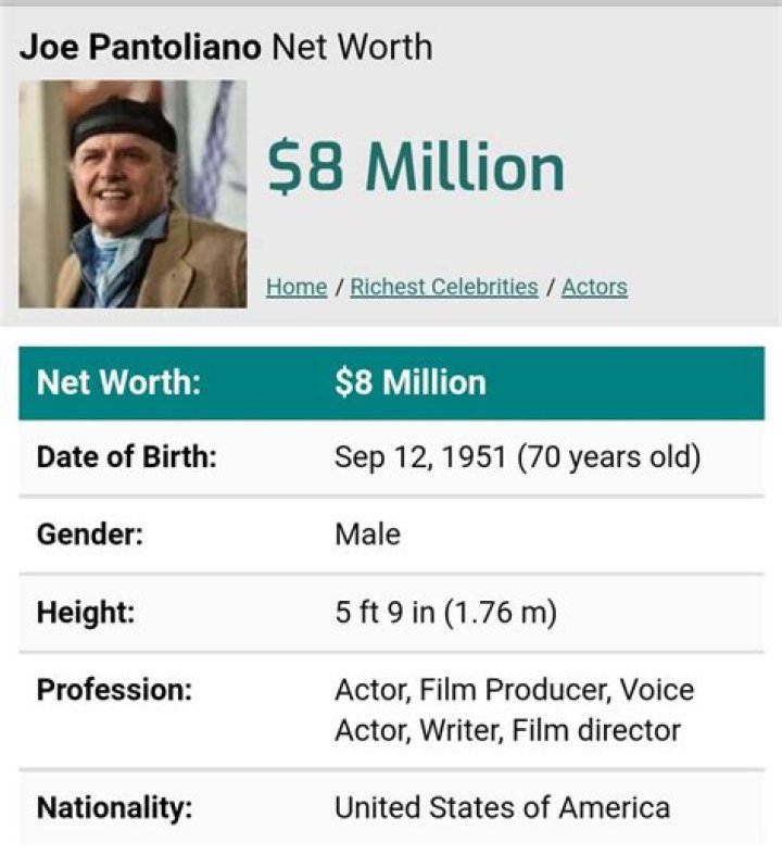 Joe Pantoliano Net Worth - JiveBlog