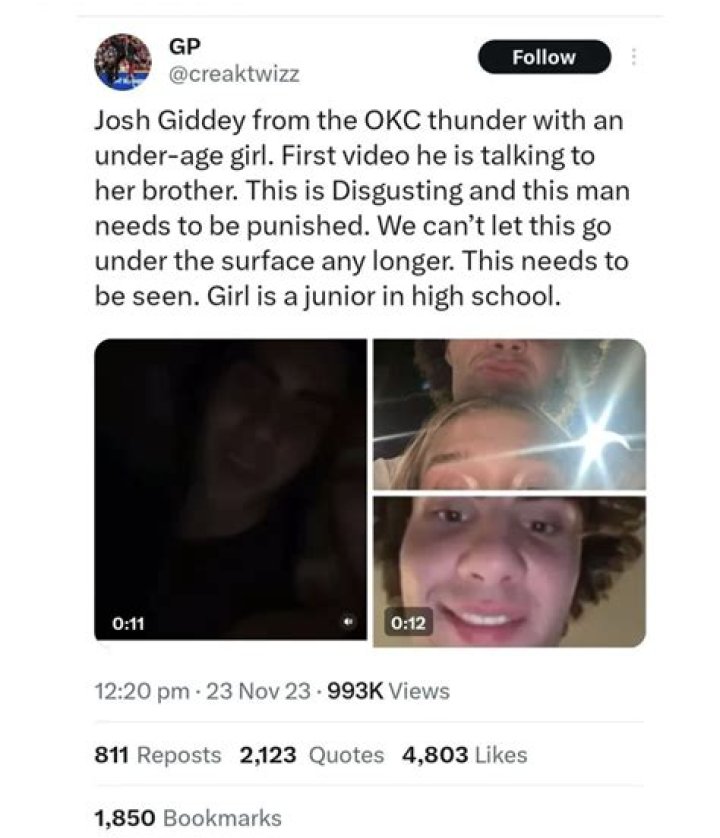 [Trend Video] Liv Cooke Josh Giddey Video The Controversial Video and its Viral Impact