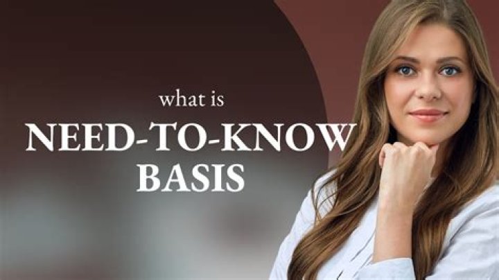 What It Is That You Need to Know? |