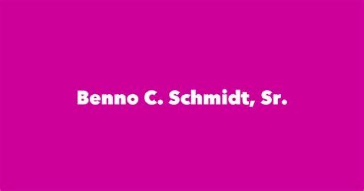 Who Is Benno C Schmidt Jr Wife?