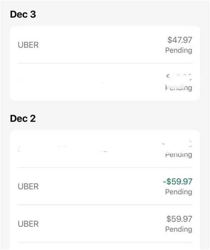 Why did Uber charge me twice pending?